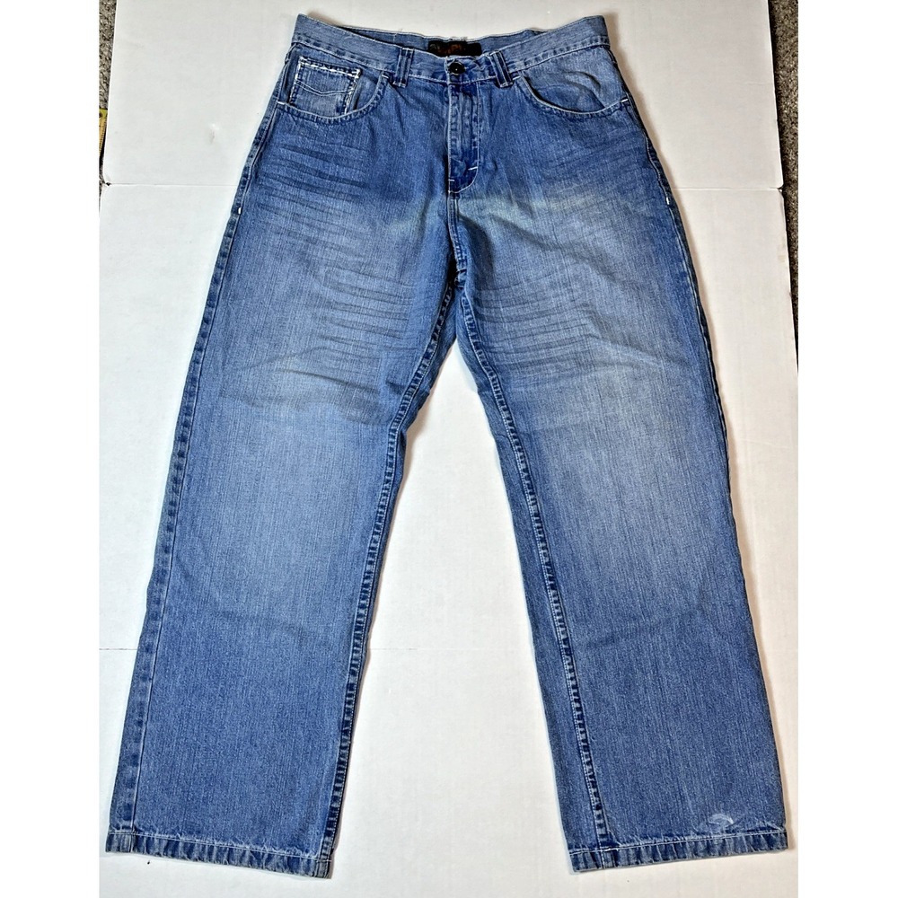 Mecca Baggy Hip Hop Skater Jeans Men's Size 38 x 32 Vintage Y2K 90s